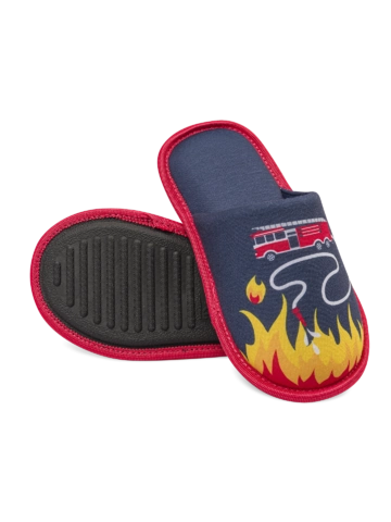 Výnimočný darček od Dedoles Veselé detské papuče Hasič